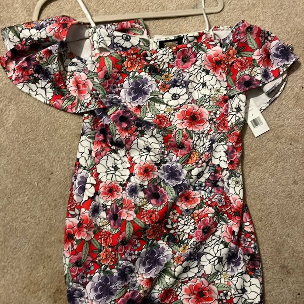 Off the shoulder floral dress